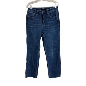 Judy Blue Cropped Straight Frayed Hem 11/30